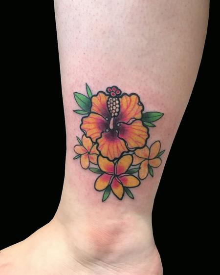 Tattoos - Hibiscus & Plumeria - 134069
